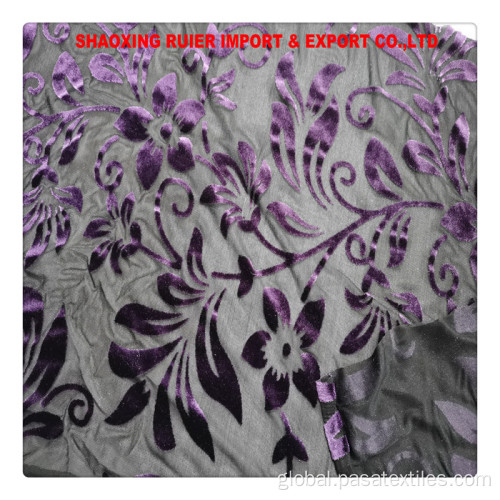 Clothing/sofa/home Textile Fabric velvet burnout fabric for clothing/sofa/home textile Supplier